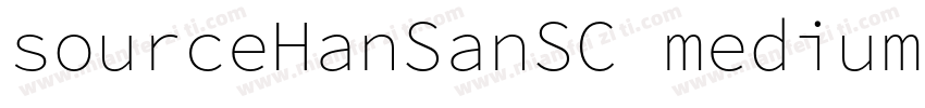 sourceHanSanSC medium字体转换